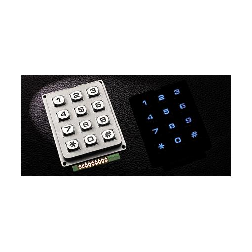 3x4金屬防水鍵盤 (藍光)