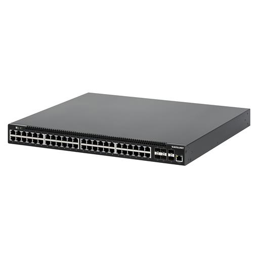 562041 Intellinet 54 連接埠 L3 全面管理型 PoE+ 交換器，含 48 個 Gigabit 乙太網路連接埠及 6 個 SFP+ Uplinks,850W,自癒網絡