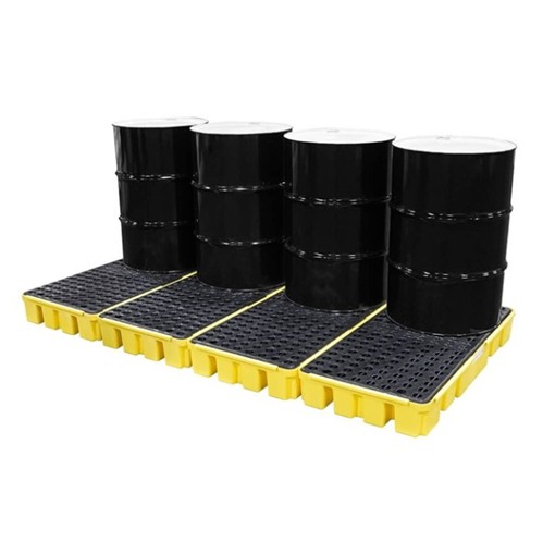 8 Drum Spill Workstation, Yellow