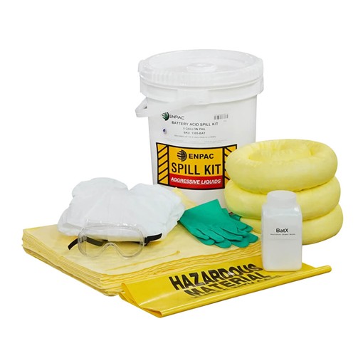 5-Gallon Pail Spill Kit, Battery Acid
