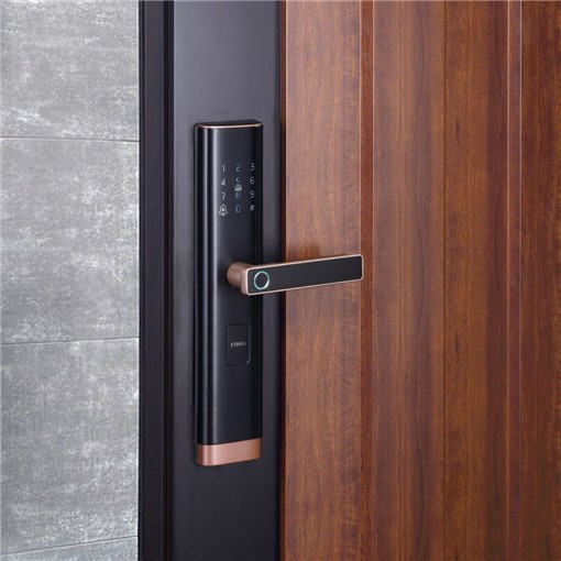 【琺博 FB70K樸實】 6合1 響應式解鎖X指紋 把手式電子鎖