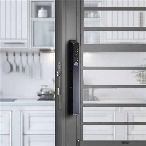 【FB61簡精】 6合1 窄身通風門用 推拉式指紋電子鎖